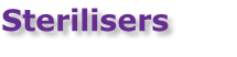 Sterilisers
